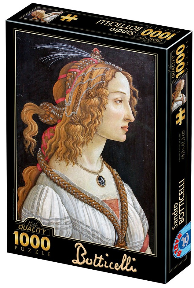 Пъзел D-Toys от 1000 части - Портрет на млада жена