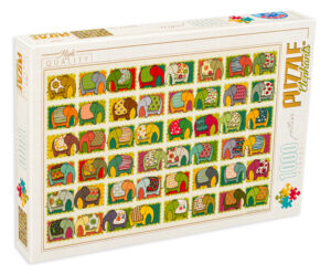 Пъзел D-Toys от 1000 части - Слонове