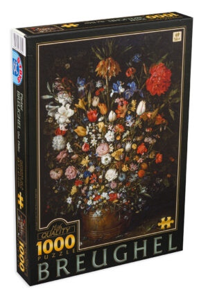 Пъзел D-Toys от 1000 части - Цветя във ваза, Питер Брьогел