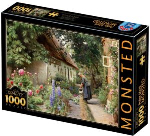 Пъзел D-Toys от 1000 части - Възрастна жена в градината