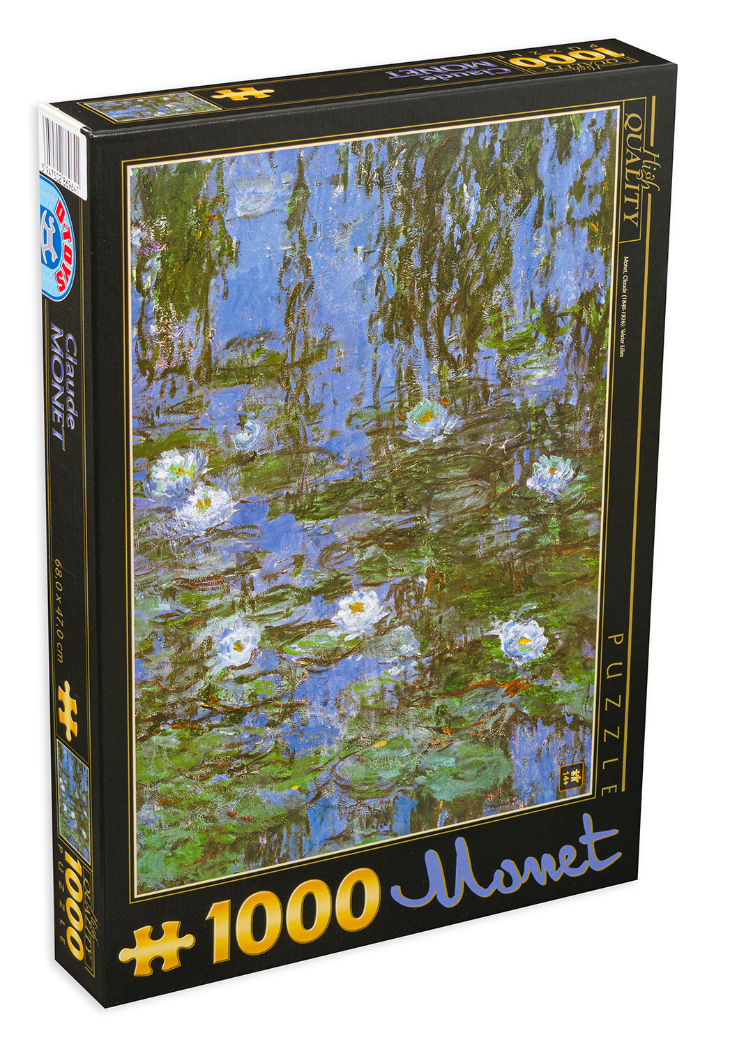 Пъзел D-Toys от 1000 части - Водни лилии, Клод Моне