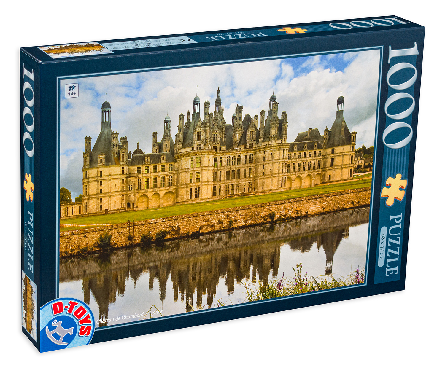 Пъзел D-Toys от 1000 части - Замъка Шамбор, Франция