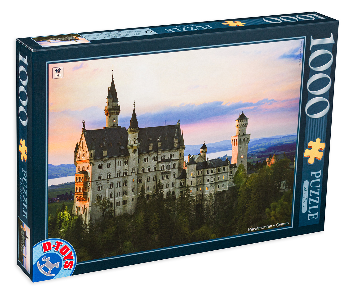 Пъзел D-Toys от 1000 части - Замъкът Нойшванщайн, Германия