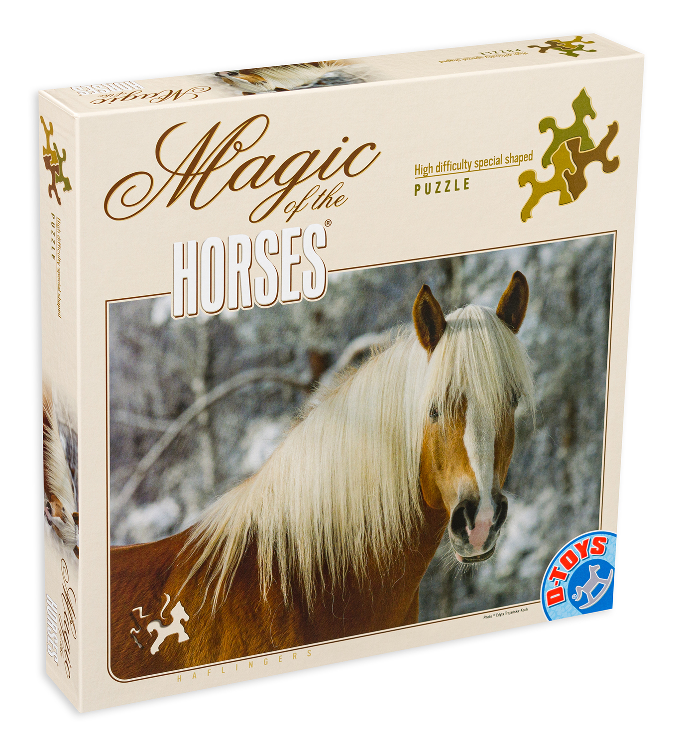 Пъзел D-Toys от 239 части - Магията на конете, Хафлингер I, Едита Троянска