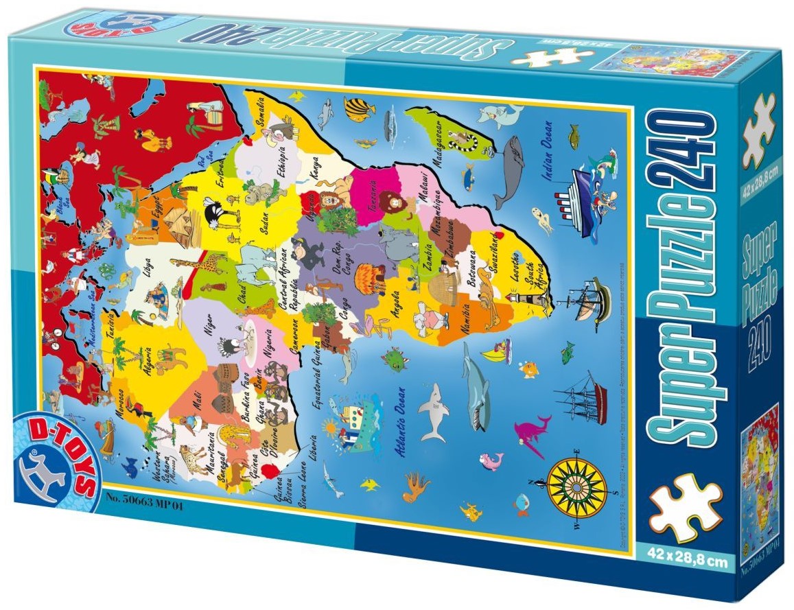Пъзел D-Toys от 240 части - Южна Америка