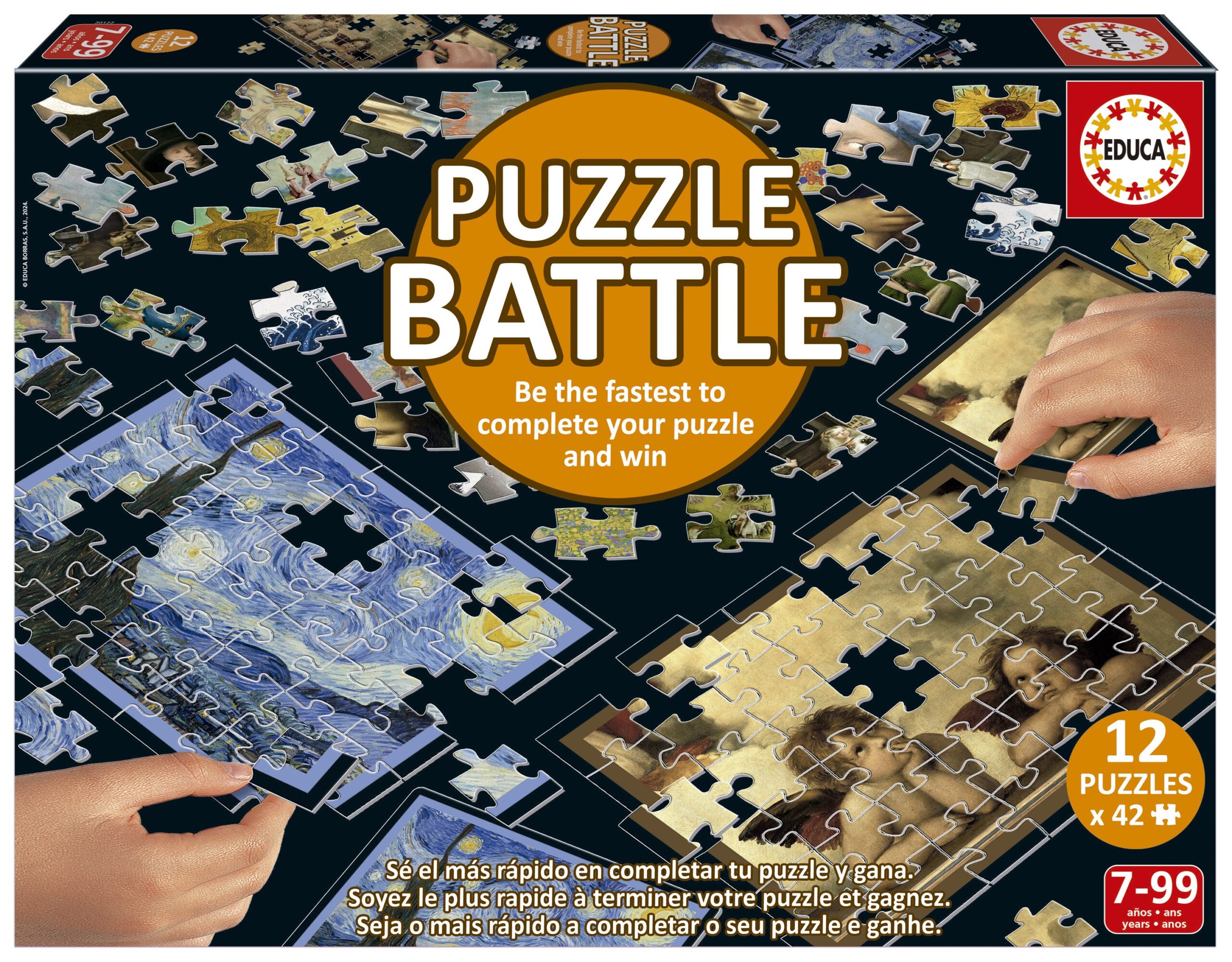 Пъзел дуел Educa от 12 x 42 части - Изкуство