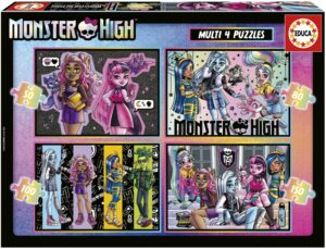 Пъзел Educa 4 в 1 - Monster High