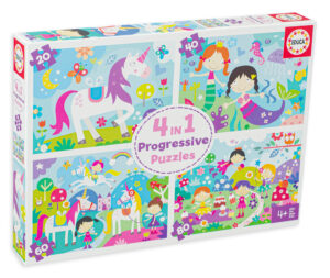 Пъзел Educa 4 в 1 - Приятели