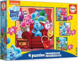 Пъзел Educa 4 в 1 - Загадките на Blue