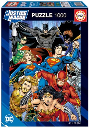 Пъзел Educa от 1000 части - DC Comics: Лигата на справедливостта