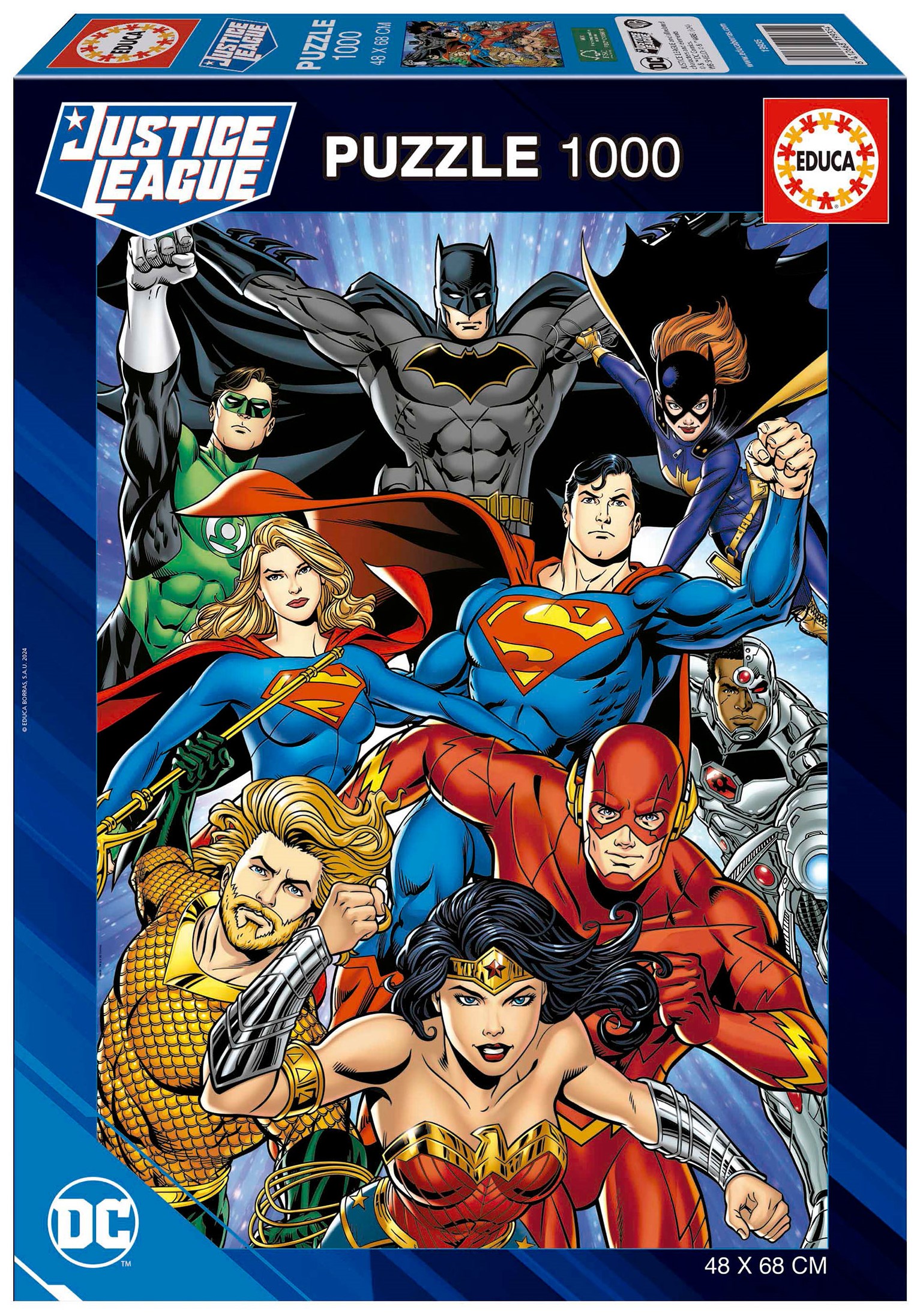 Пъзел Educa от 1000 части - DC Comics: Лигата на справедливостта