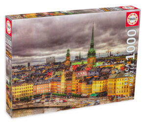 Пъзел Educa от 1000 части - Гледка от Стокхолм, Швеция