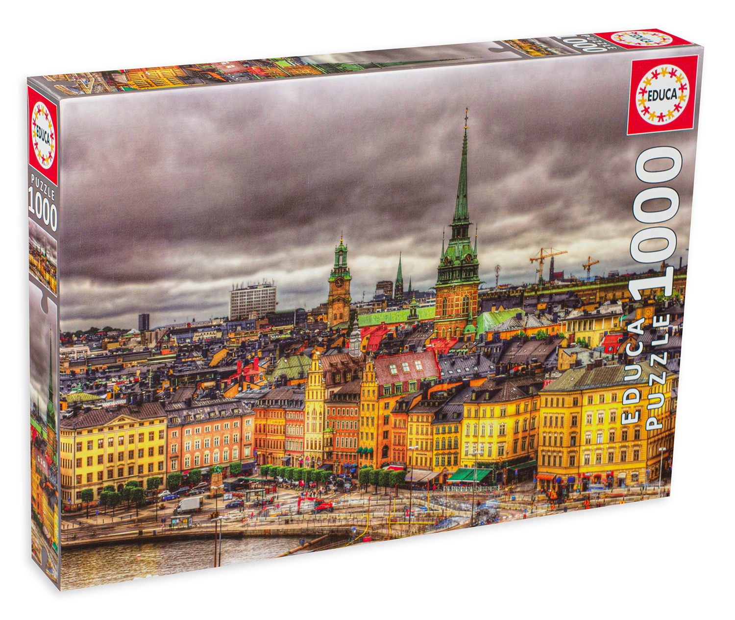 Пъзел Educa от 1000 части - Гледка от Стокхолм, Швеция