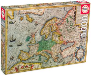 Пъзел Educa от 1000 части - Карта на Европа