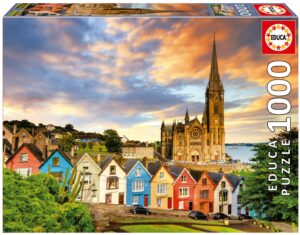 Пъзел Educa от 1000 части - Катедрала Коб в Ирландия