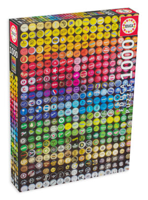 Пъзел Educa от 1000 части - Колекция от капачки