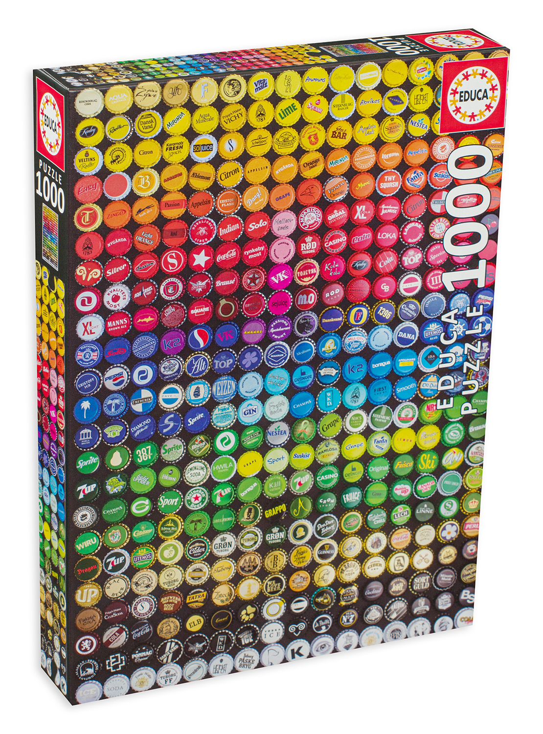 Пъзел Educa от 1000 части - Колекция от капачки