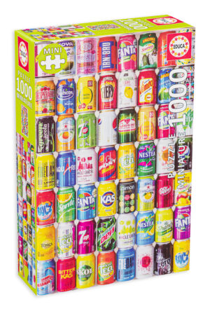 Пъзел Educa от 1000 части - Колекция от кенчета, вид 2