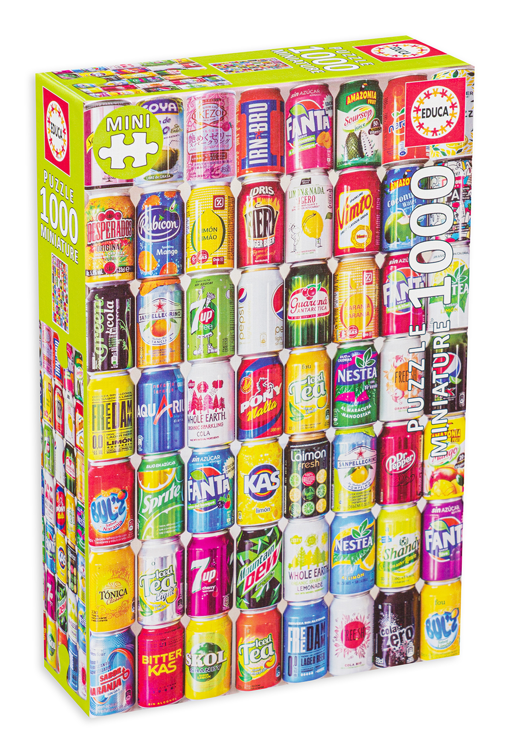 Пъзел Educa от 1000 части - Колекция от кенчета, вид 2