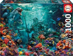 Пъзел Educa от 1000 части - Кораловия риф на Посейдон
