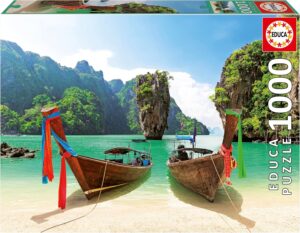 Пъзел Educa от 1000 части - Островът Джеймс Бонд, Тайланд