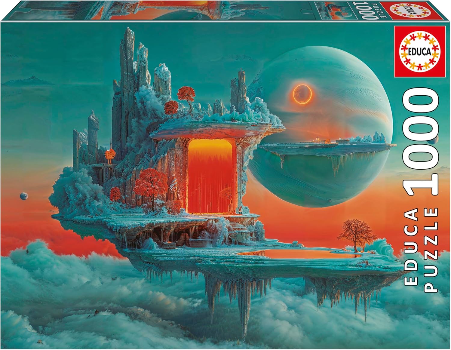 Пъзел Educa от 1000 части - Планета от огън и лед