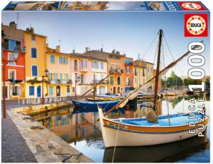 Пъзел Educa от 1000 части - Пристанище в Мартиг, Прованс