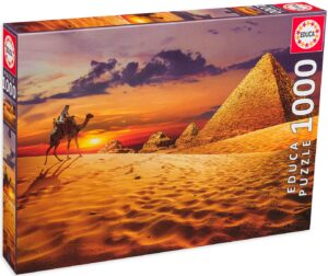 Пъзел Educa от 1000 части - С камила в пустинята
