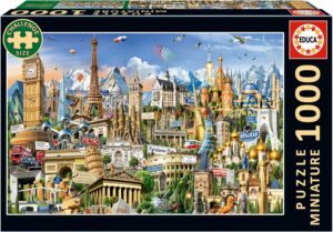 Пъзел Educa от 1000 части - Символите на Европа: миниатюра