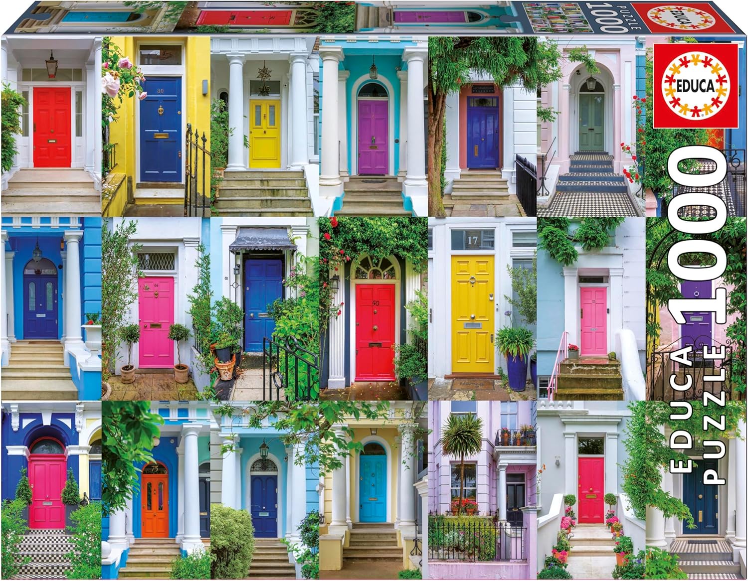 Пъзел Educa от 1000 части - Вратите на Нотинг Хил