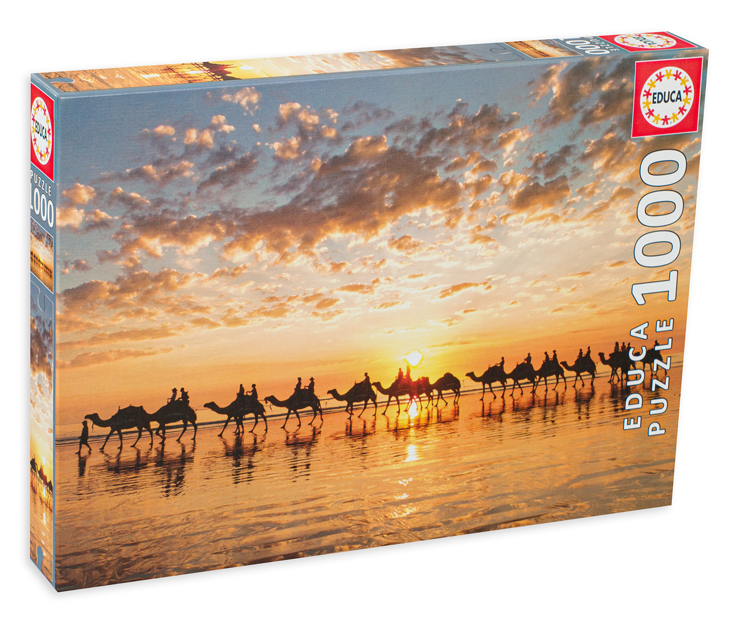 Пъзел Educa от 1000 части - Залез в Кейбъл Бийч