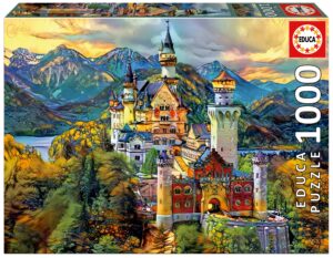 Пъзел Educa от 1000 части - Замъкът Нойшванщайн