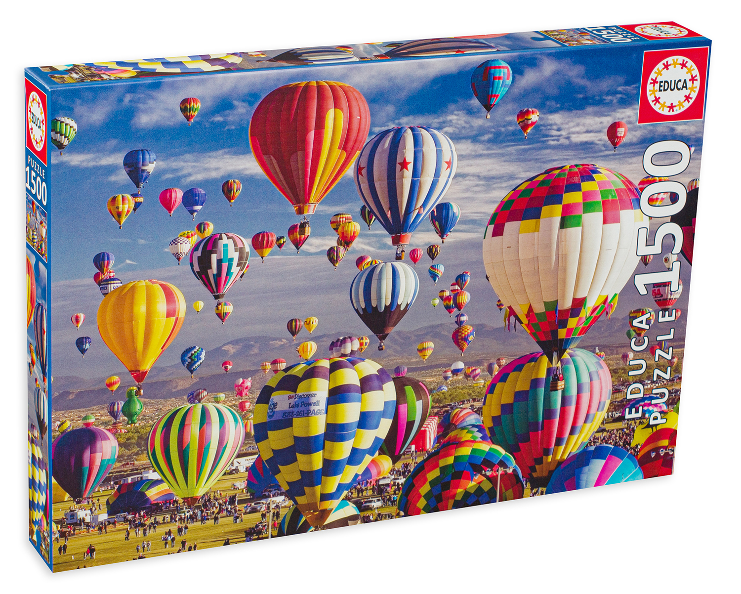 Пъзел Educa от 1500 части - Балони с горещ въздух