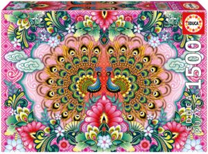 Пъзел Educa от 1500 части - Бенгалски пауни