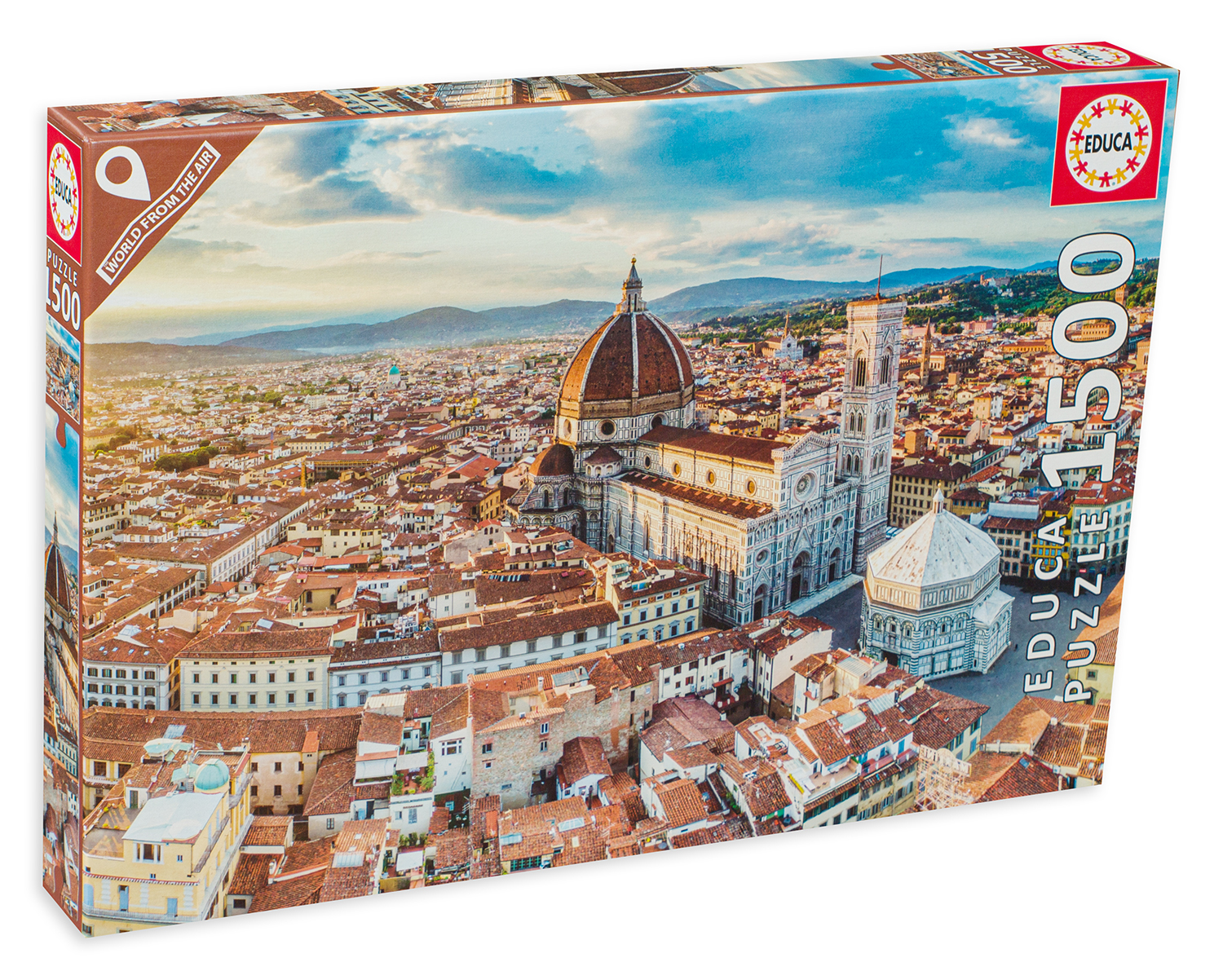 Пъзел Educa от 1500 части - Флоренция от високо