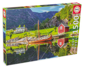 Пъзел Educa от 1500 части - Викингски кораб