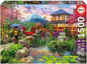 Пъзел Educa от 1500 части - Японска Градина