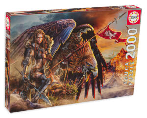 Пъзел Educa от 2000 части - Ездач на орел