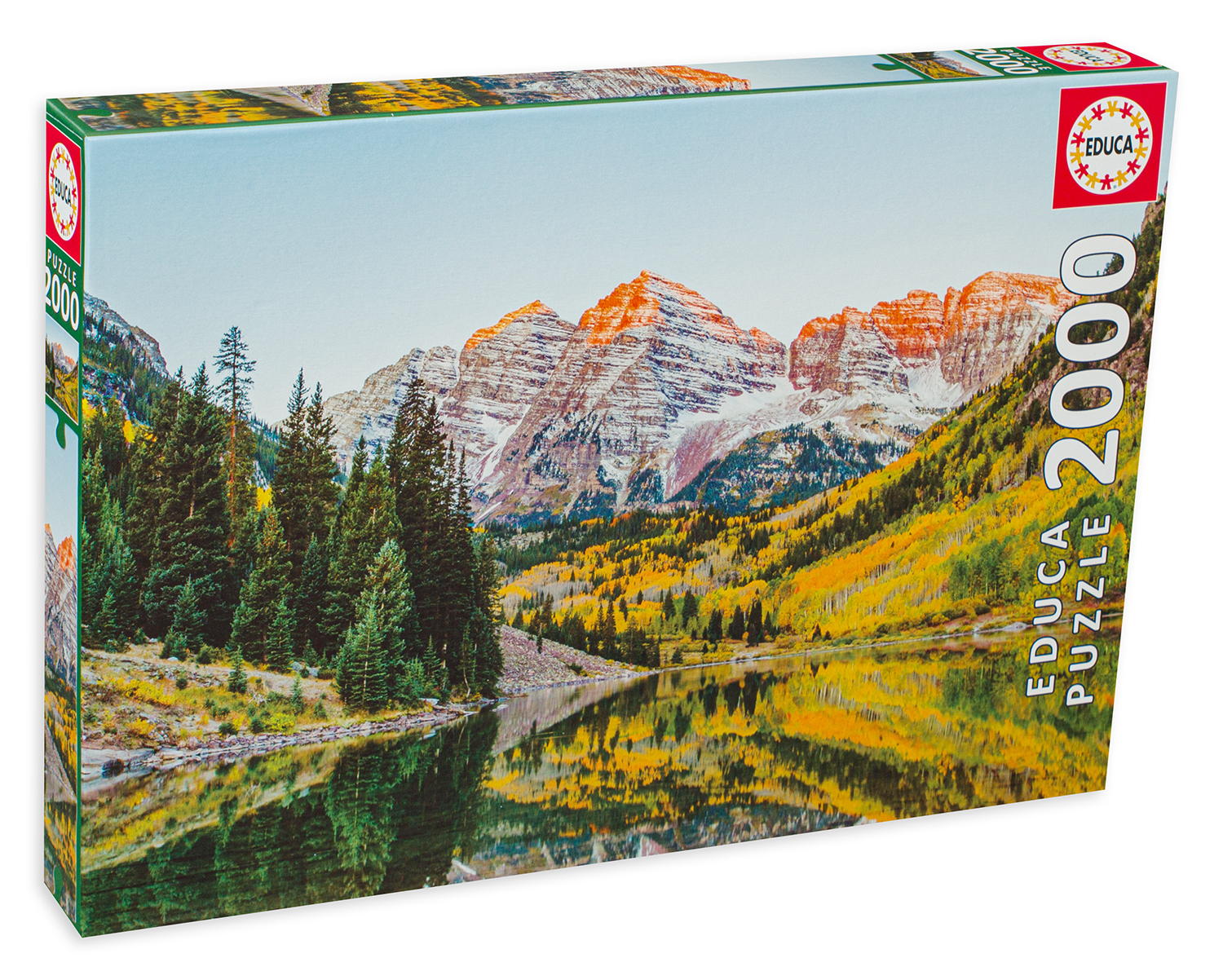 Пъзел Educa от 2000 части - Кафявите камбани в Америка