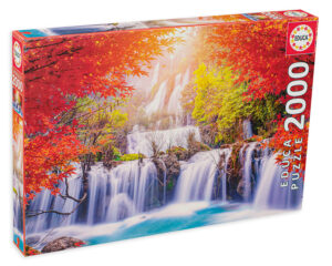 Пъзел Educa от 2000 части - Водопад в Тайланд