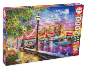 Пъзел Educa от 2000 части - Залез в Лондон