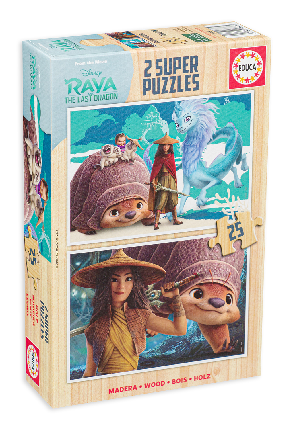 Пъзел Educa от 2 х 25 части - Рая и последният Дракон