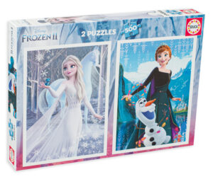 Пъзел Educa от 2 х 500 части - Замръзналото кралство 2