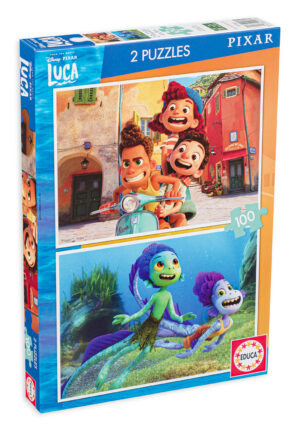 Пъзел Educa от 2 x 100 части - Лятното приключение на Лука