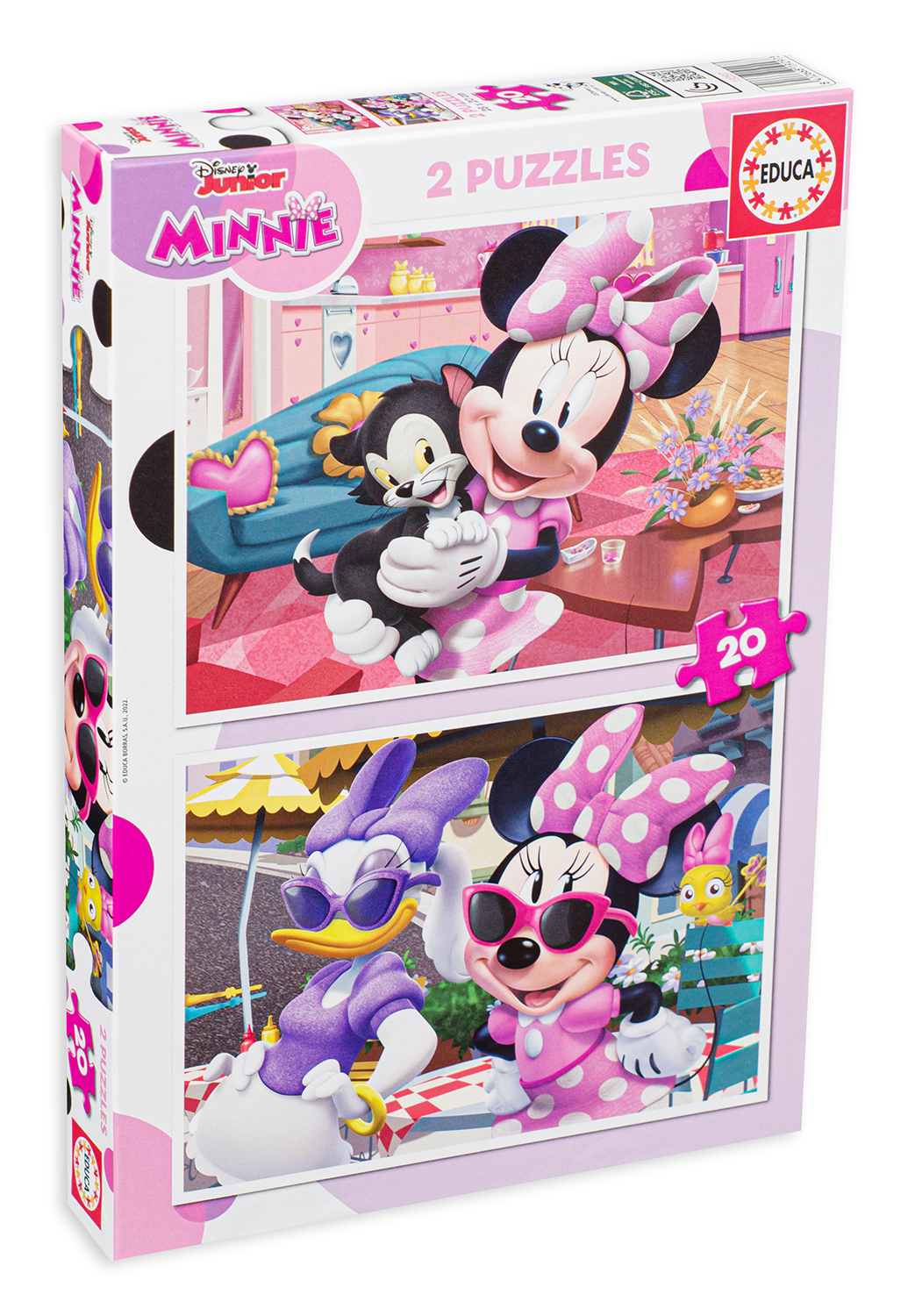 Пъзел Educa от 2 x 20 части - Мини Маус