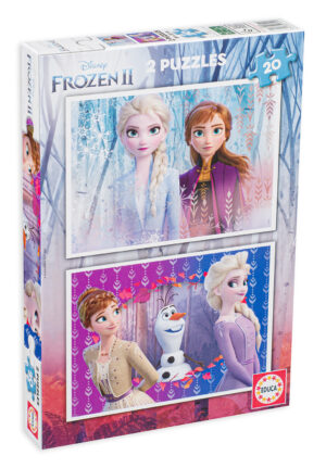 Пъзел Educa от 2 x 20 части - Замръзналото кралство 2