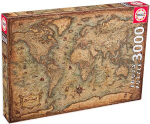 Пъзел Educa от 3000 части - Карта на Света