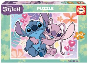 Пъзел Educa от 300 части - Стич и Ейнджъл