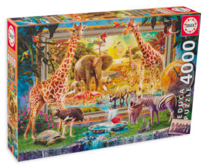 Пъзел Educa от 4000 части - Саваната оживява