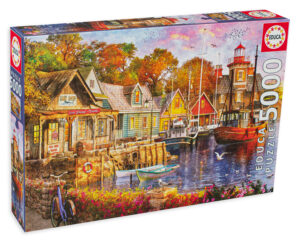 Пъзел Educa от 5000 части - Пристанищна вечер